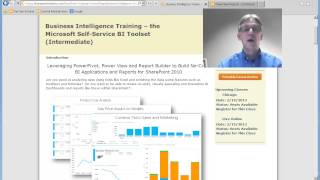 Trailer - Business Intelligence Training Class: The Microsoft Self-Service BI Toolset