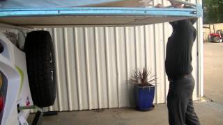 Setting up a Swan Outback Camper Trailer