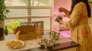 Cozy Home Day 🌿 | Hydroponic Garden, Healthy Cookies & Solar Lights Setup | Homemaker Vlog