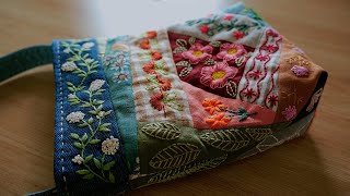 If you have some scrap fabric and old jeans, make sth special for your loved one