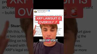 XRP LAWSUIT IS OVER!!🚨😨