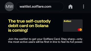 Get Ready for the Solflare Card!