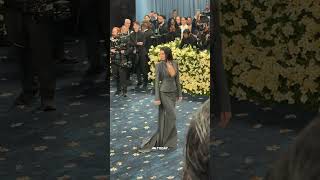Kendall Jenner looking elegant as ever at the Met Gala in diamonds and a grey skirt suit 🩶