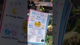 Baby Shower Housie Tickets#muzaffarnagar #housiegame #tambolagame #shorts #babyshower