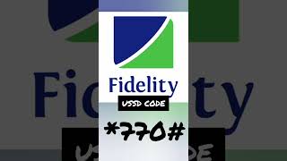Fidelity Bank USSD Code for transactions #fidelitybank #fidelitybankcode #fidelitybankussdcode #ussd