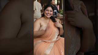 Part 2. PlusSize AI Desi Saree Model Lakshmi in Cafe . #saree #model #indian #aisareemodel #shorts