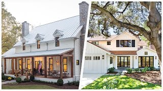 75 All Siding Materials Farmhouse Exterior Home Design Ideas You'll Love ⭐️