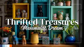 Thrifting Bold Maximalist Decor for Small Spaces: Budget Finds & Big Style!