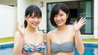 【AIグラビア】ビキニ姿の美しい日本人女性2人①