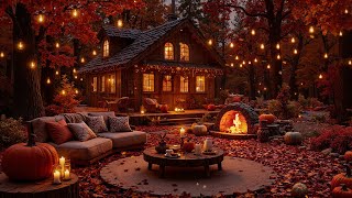 Autumn Jazz by the Fireplace 🍂 Cozy Relaxing Music & Warm Ambience for Focus, Sleep & Stress Relief