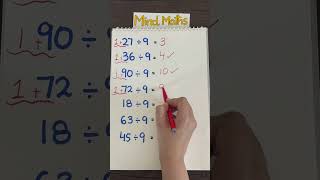 Division by 9 Trick #mathshorts #maths #mathtricks #divisiontricks #division #division2