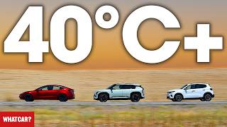RANGE TEST! How far can electric cars REALLY go in EXTREME heat?? | What Car?