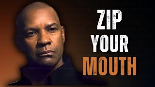 Always Be Silent In These 9 Situations | Motivational Speech Inspired by Denzel Washington