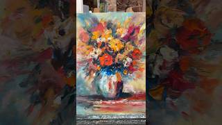 The gift of flowers 💐“Bright Flowers” | 16x20 oil on panel #oilpainting #stilllife