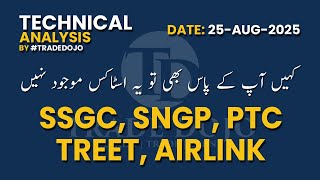 SSGC, SNGP, PTC, TREET, AIRLINK - Price Action Technical Trading Levels by @TradeDojo  #psx