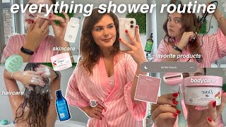 my EVERYTHING SHOWER ROUTINE: bodycare, skincare, haircare + favorite selfcare products!