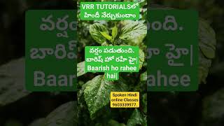 #learnhindithroughtelugu #spokenhindibasics #spokenhindiclasses #spokenhindieasy #vrrtutorials