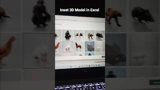 How to Inset 3d model in Excel @VJOBSNOTIFICATION9 #laptop #youtubeshorts #shorts
