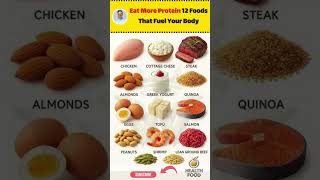 12 High-Protein Foods That Fuel Your Body & Boost Strength #healthyfood #healthyaging #food