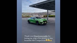 Brief BMW M8 drive-by