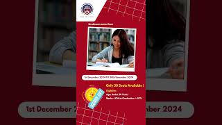 Admissions Open For 6th January’25 Batch..! #parbhani #placement #bankingandfinancejobs #education