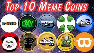 TOP 10 best low cap meme coins for the 2025 BULLRUN