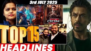 Top 15 Big News of Bollywood | 3rd JULY 2025 | Salman Khan , Ramayana, Sunny Deol, Amir Khan