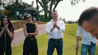 Executive Members and Sales Team on the putting green