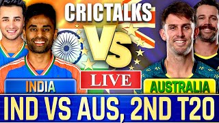 🔴 Live: IND vs AUS, 2nd T20I, Live Cricket Match Today Scores, Commentary, India vs Australia