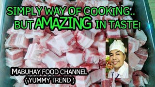 HOW TO COOK FROZEN PORK BELLY, TO MAKE AMAZINGLY YUMMY PORK ADOBO.