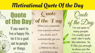 Quote Of The Day | Motivational and Inspirational Quotes | Powerful English Quotes