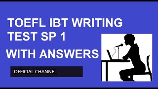 TOEFL Writing Test 2025 Sp 1 With ANSWERS | Test Practice | Mock Test | MASTER TOEFL TEST