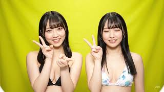 【AI生成】日本人アイドルがビキニでプリクラ風撮影