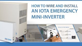 How to Wire and Install an IOTA Emergency Mini-Inverter