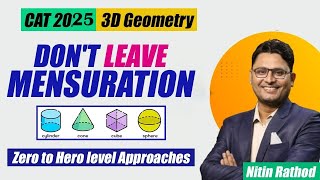 Master 3D Geometry Mensuration #cat2025  #mensuration #geometry