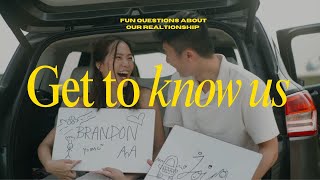 Fun questions about our relationship! | We played this video at our wedding reception 🍸