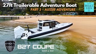 IRON Boats 827 クーペ - V10 400Hp でツアーとテスト!