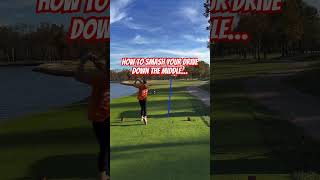 How to smash your ⛳️ drive down the middle… #golfgirls #juniorgolf #golf #GolfTips #golfskills