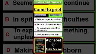 Come to grief | Idioms and phrases  | Black book of English vocabulary | #blackbook