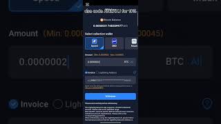 How to withdraw bitcoin on bitcoin mining app #team #earnbitcoin