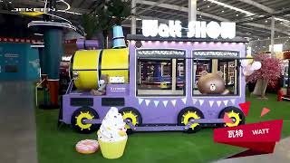 WATT Locomotive Shape Street Food Stand Mobile Food Cart