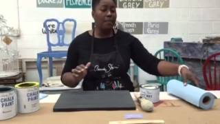 Annie Sloan Clear Wax tutorial by On the Purple Couch, LLC, trained stockist