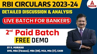 RBI Circulars 2023 | Detailed Discussion & Analysis | Live Batch