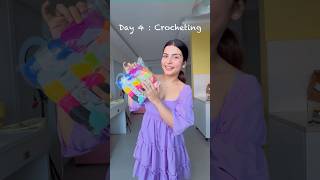 My Hobbies 💗🎀 Day 4 : Crocheting 🧶 Lipbalm Cover #youtubeshorts #shorts #minivlog #diy