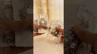 Oxidised jhumka 4pcs under 150 from meesho @Meesho #unboxing #oxidisedjewellery #meeshofinds