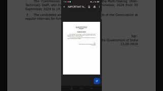 SSC MTS Exam date important news 😱😱 announcement #ssc #mtsexam #examdate #centralexams