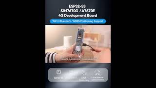 Waveshare ESP32-S3-A7670E-4G,esp32 4g lte,4G communication module#esp32 #esp32project #arduino