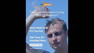 ☀️ Calgary is heating up this weekend! #GoFurnace #CalgaryHVAC #airconditioner