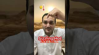 The weather is too hot today. How to say? #shorts #education #globalwarming #learnenglish