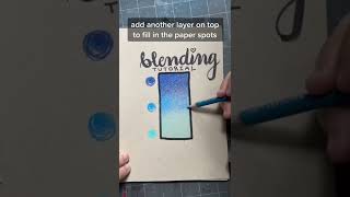 COLORED PENCIL BLENDING TUTORIAL 🎨 #Shorts